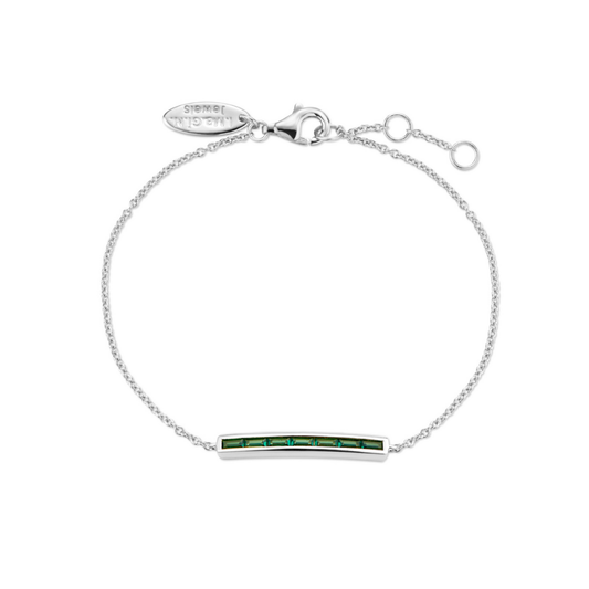 Bracelet Lino Baguette Green