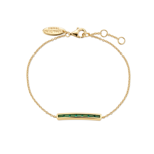 Bracelet Lino Baguette Green