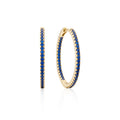 Earring Hoop XL Blue