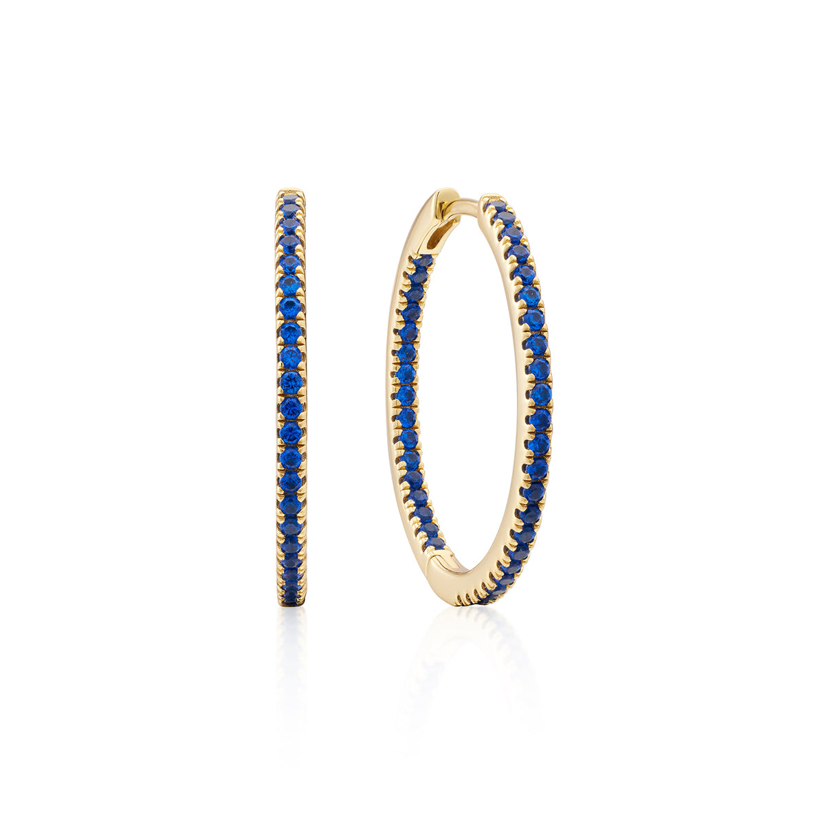 Earring Hoop XL Blue