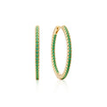 Earring Hoop XL Green