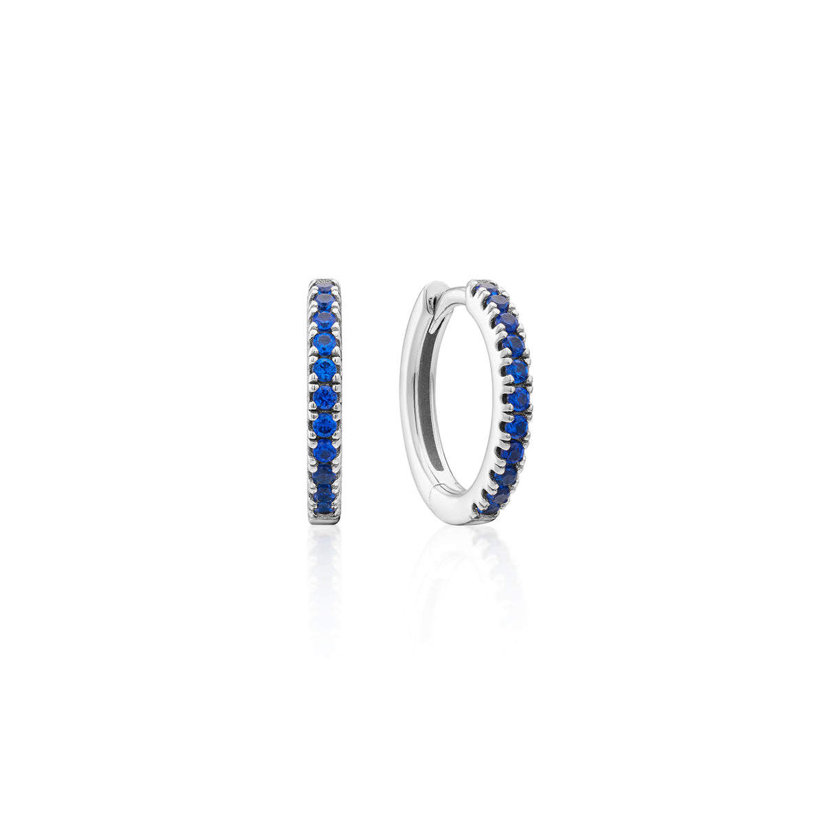 Earring Hoop Blue