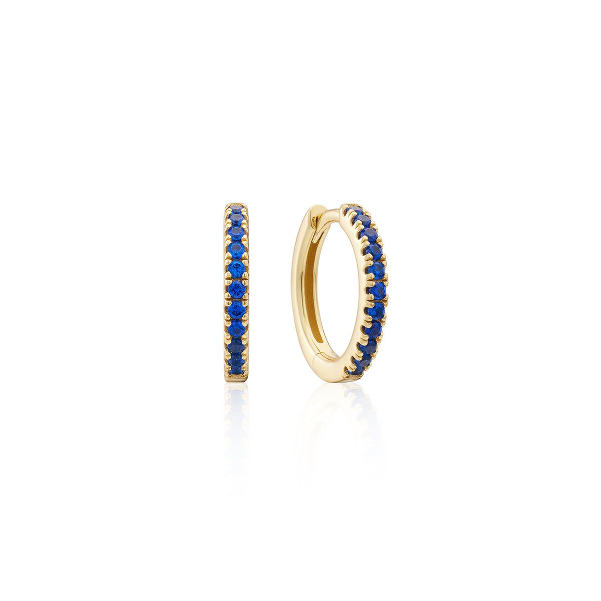 Earring Hoop Blue