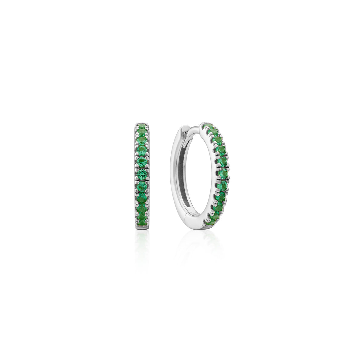 Earring Hoop Green
