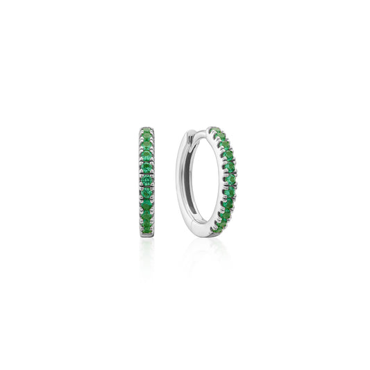 Earring Hoop Green