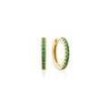 Earring Hoop Green