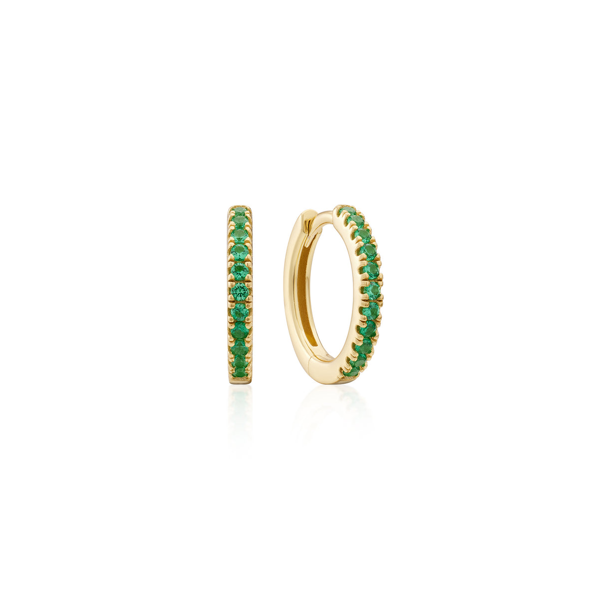 Earring Hoop Green