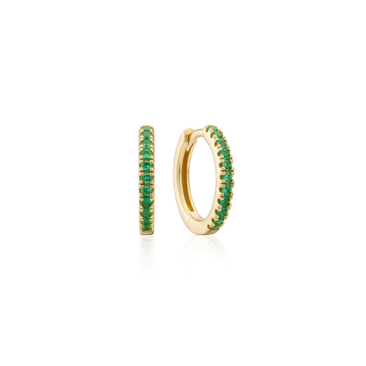 Earring Hoop Green