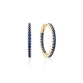 Earring Hoop Medium Blue