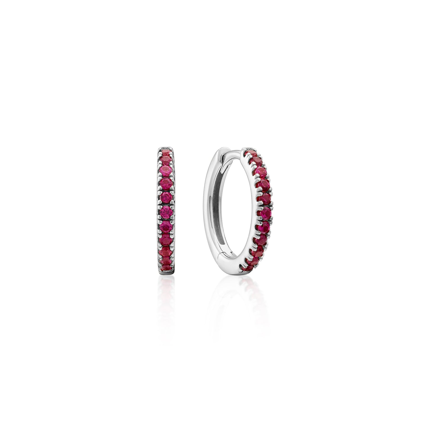 Earring Hoop Red