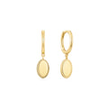 Earring Oval Engraving