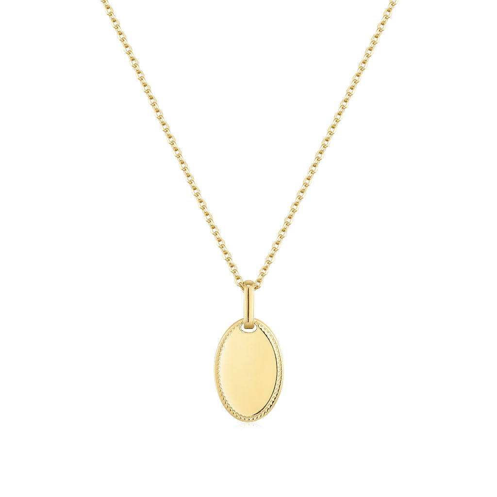 Necklace Engraving Oval
