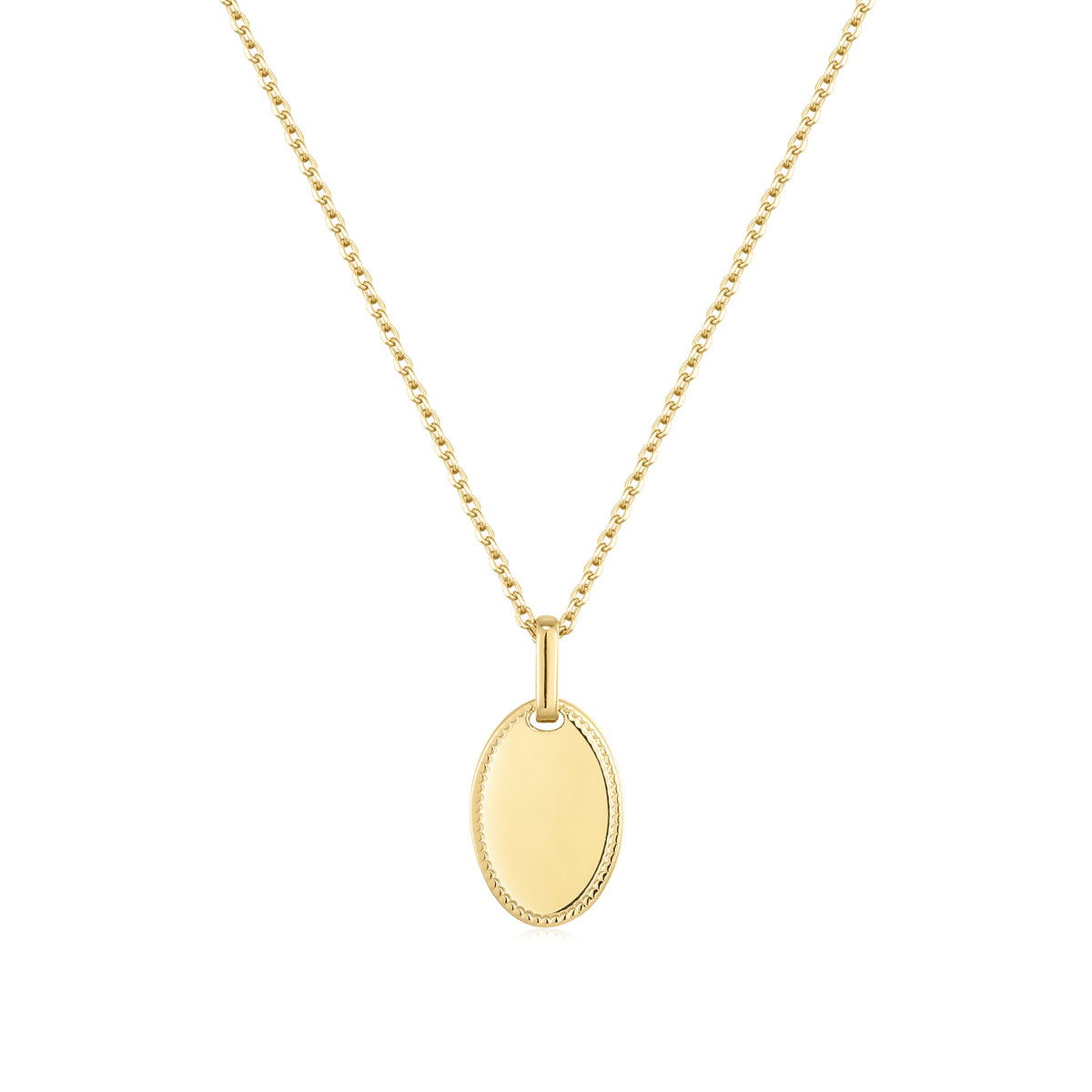Necklace Engraving Oval