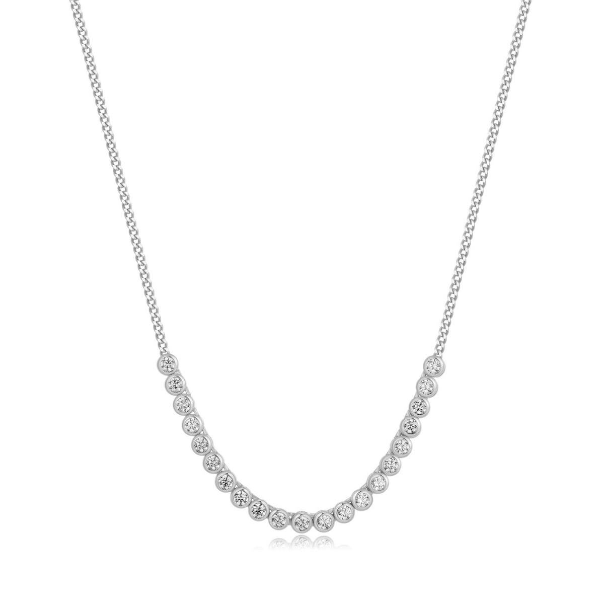 Necklace Tennis Bezel