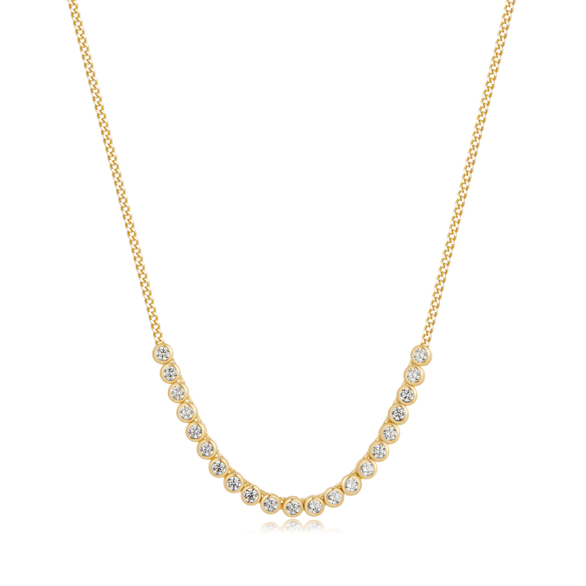 Necklace Tennis Bezel