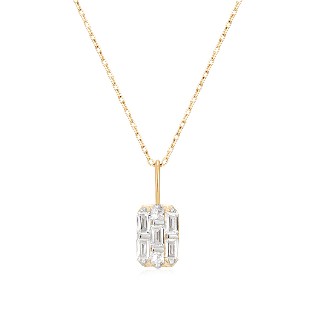 Necklace Square Baguette