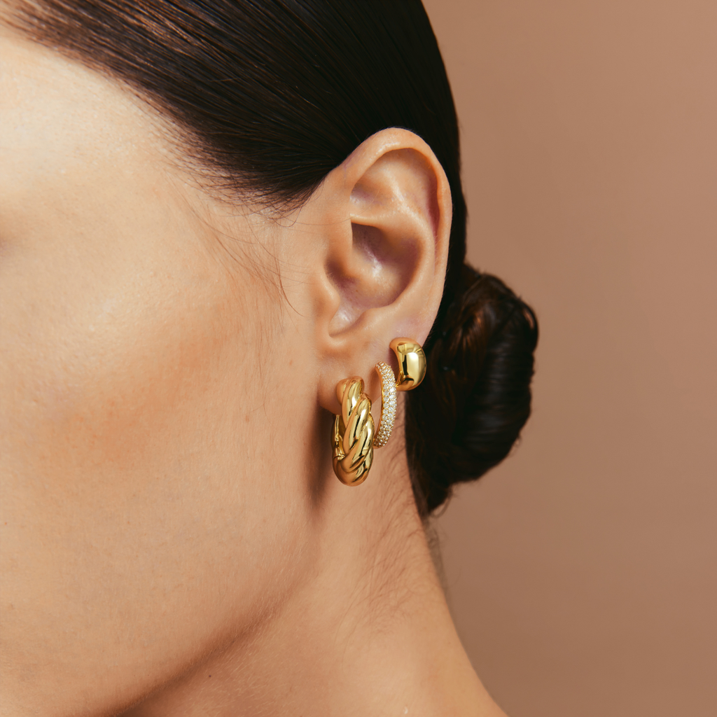 Earring Hoop Big Pave