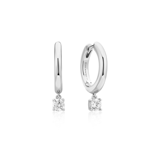 Earring Hoop Drop Round