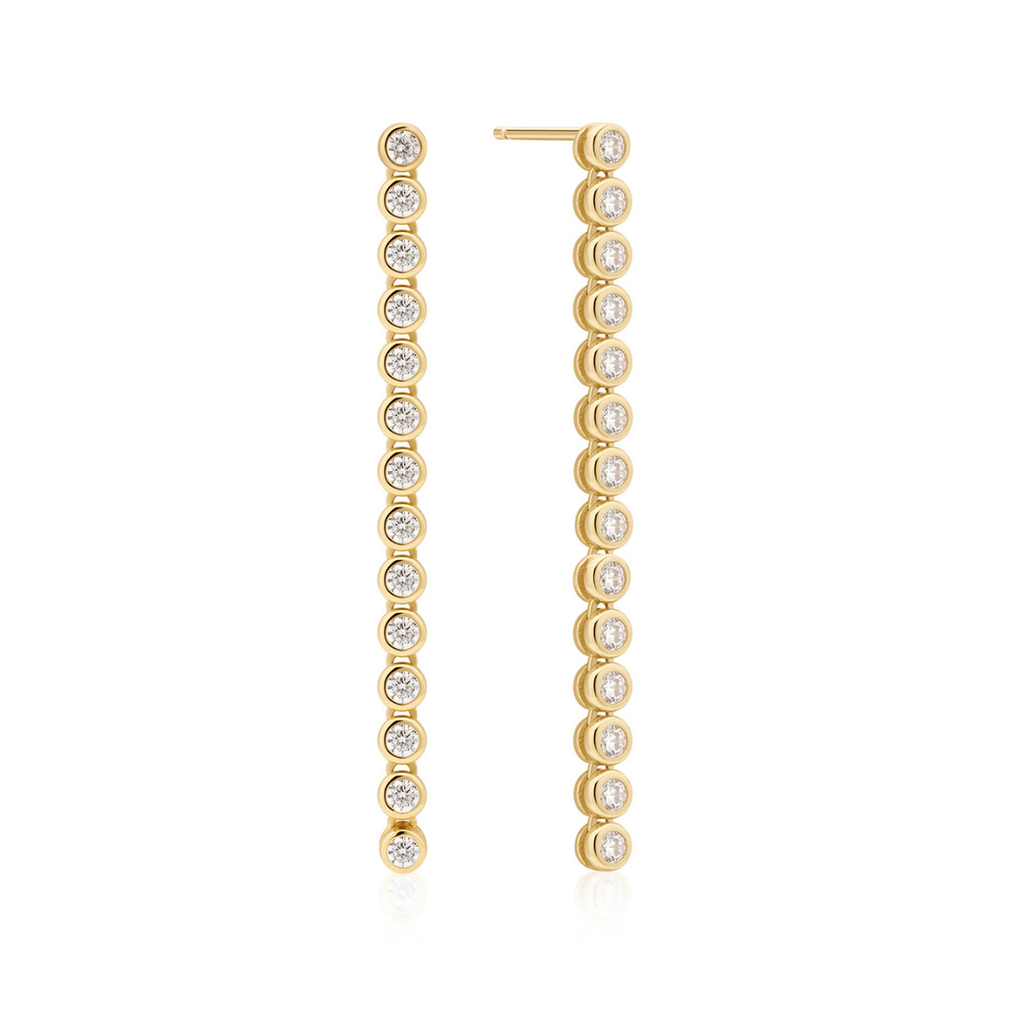 Earring Long Bezel June