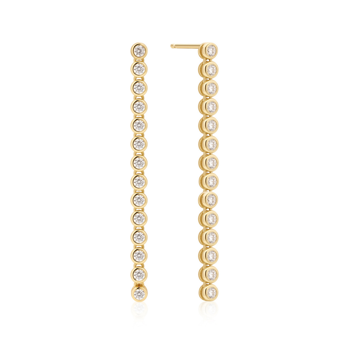 Earring Long Bezel June