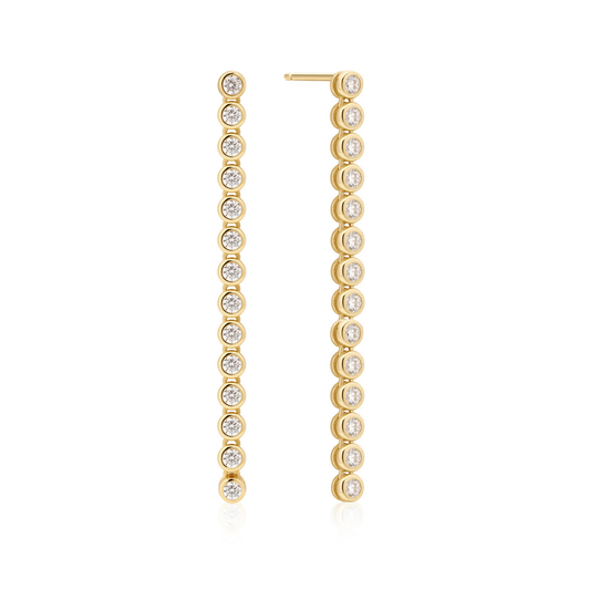 Earring Long Bezel June