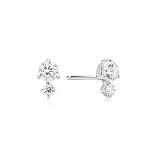 Earring Stud Duo Round