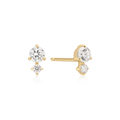 Earring Stud Duo Round