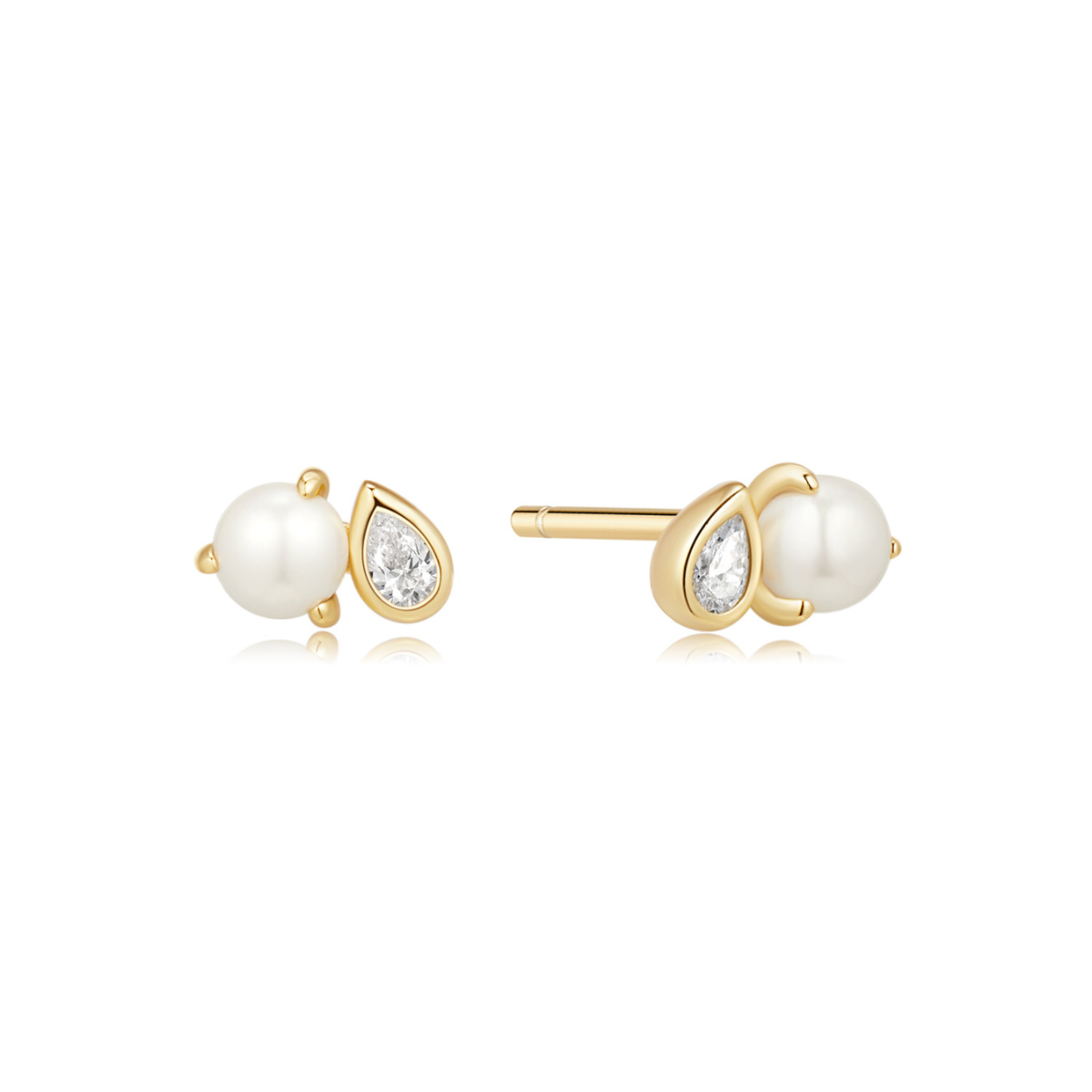 Earring Stud Pearl Pear