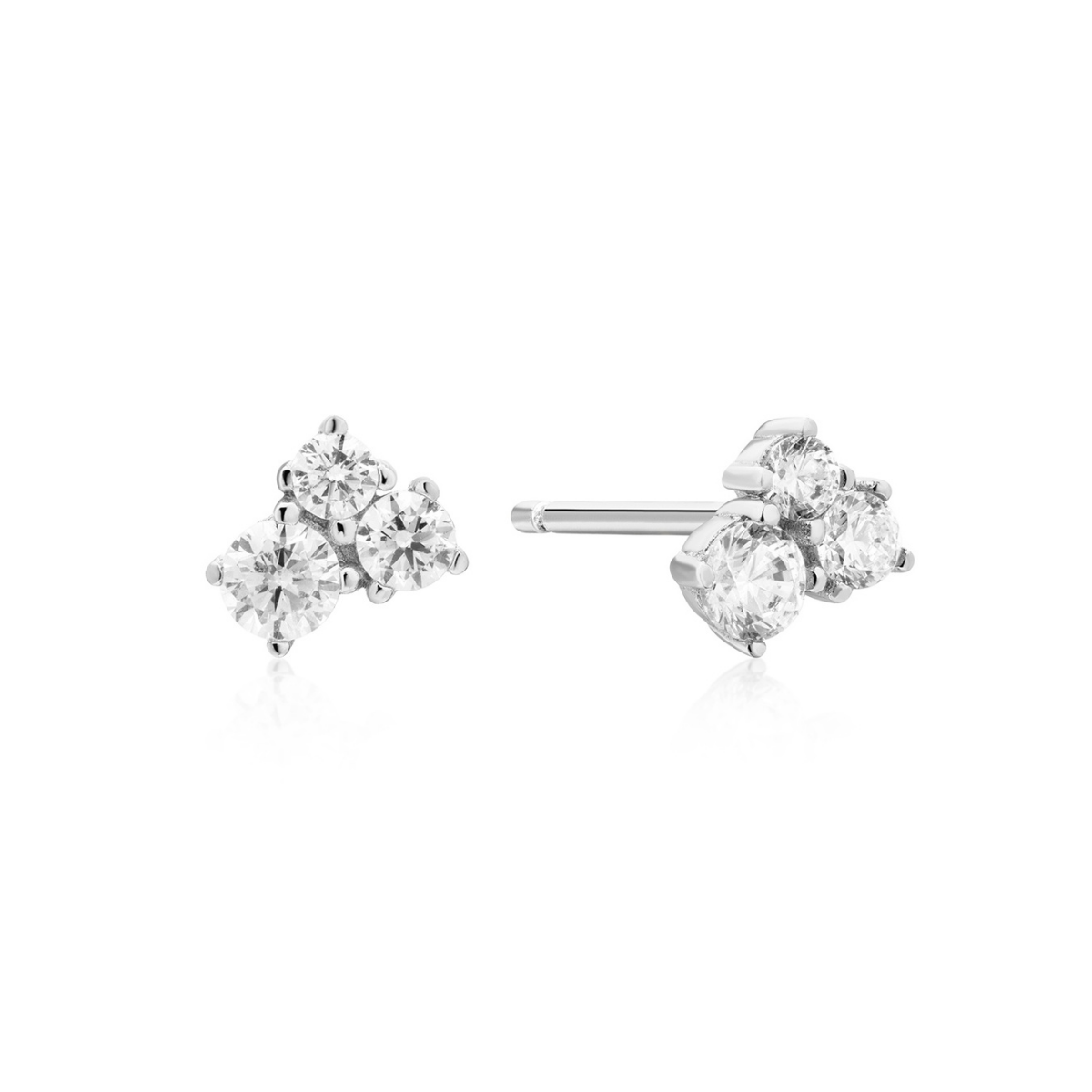 Earring Stud Trio Round
