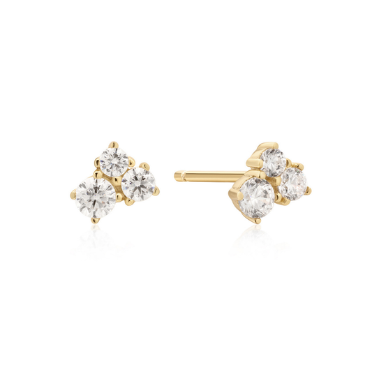 Earring Stud Trio Round