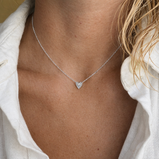 Necklace Heart Pave