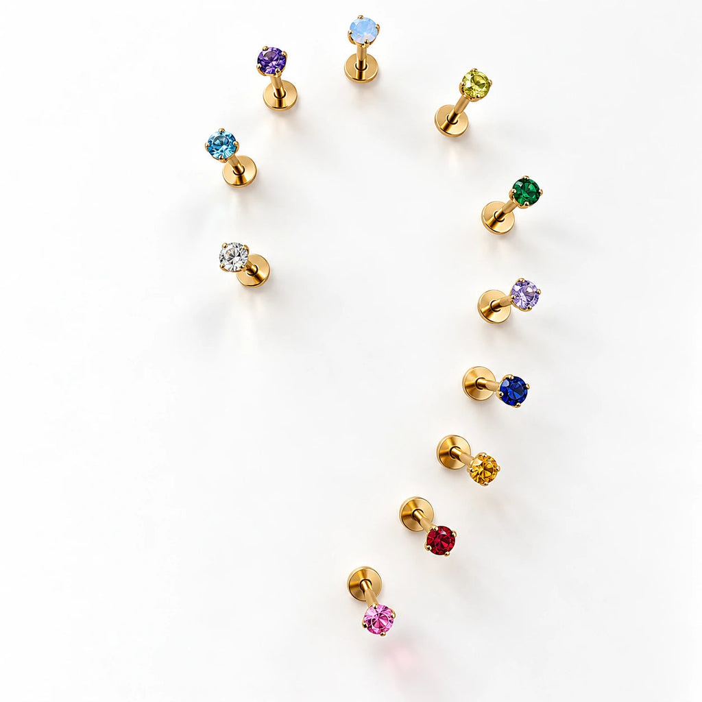 June Griffe piercings, all colours