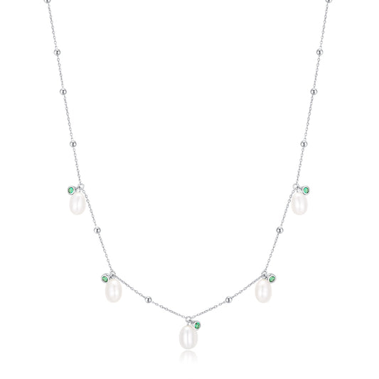 Necklace Pearl Emerald