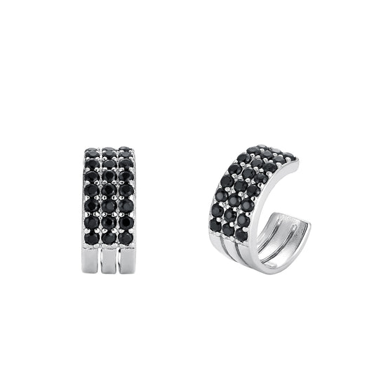 Earring earcuff black