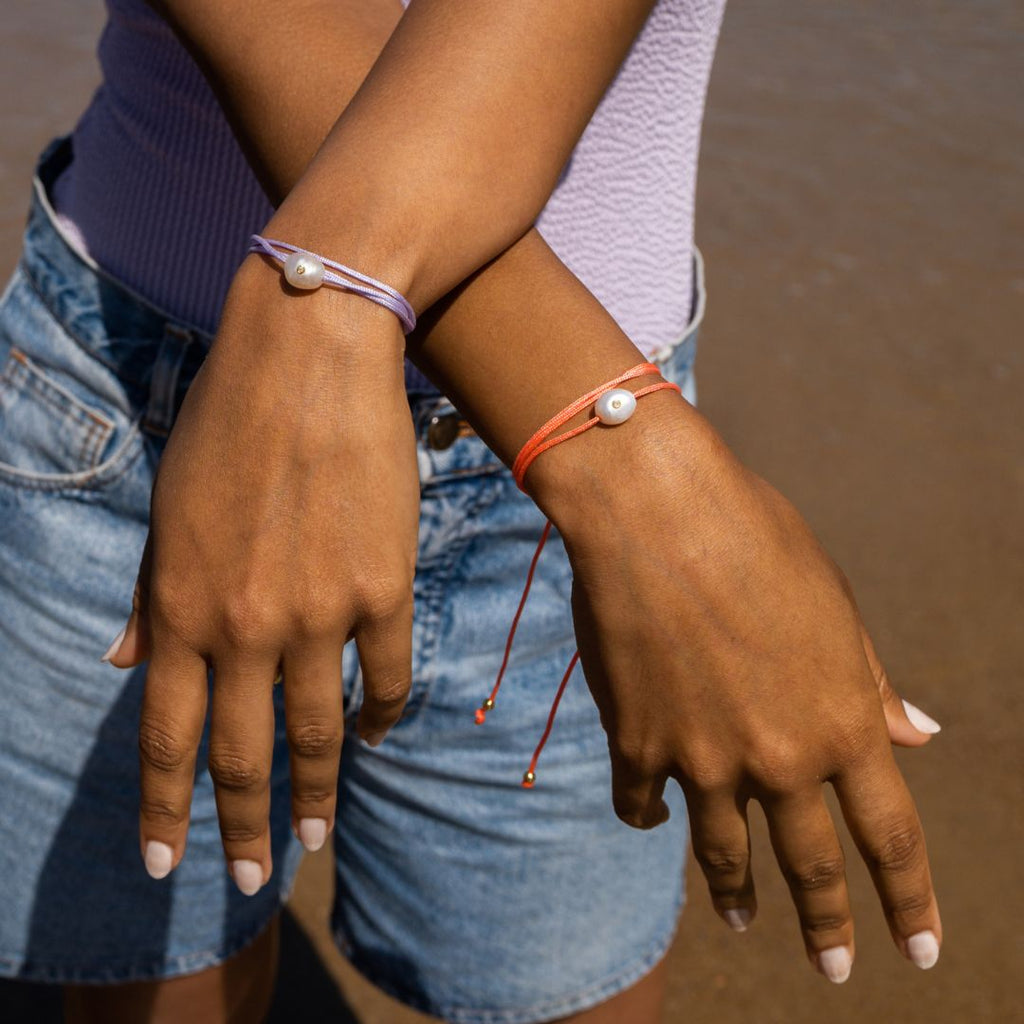 Bracelet Summer Pearl Coral