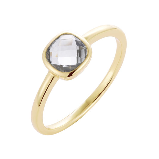 Ring gem green amethyst