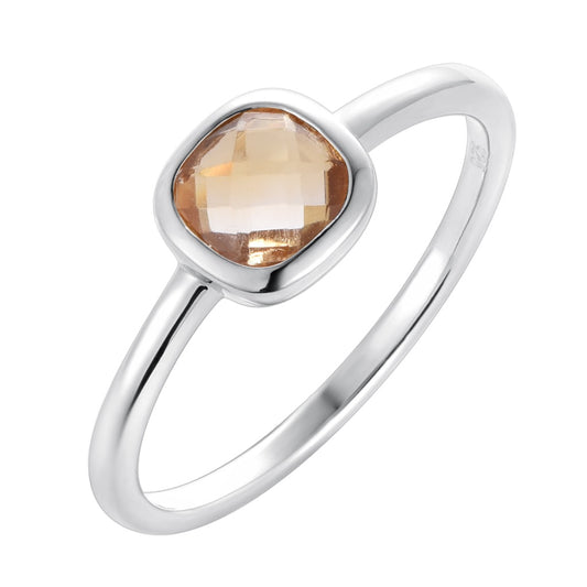 Ring gem citrine