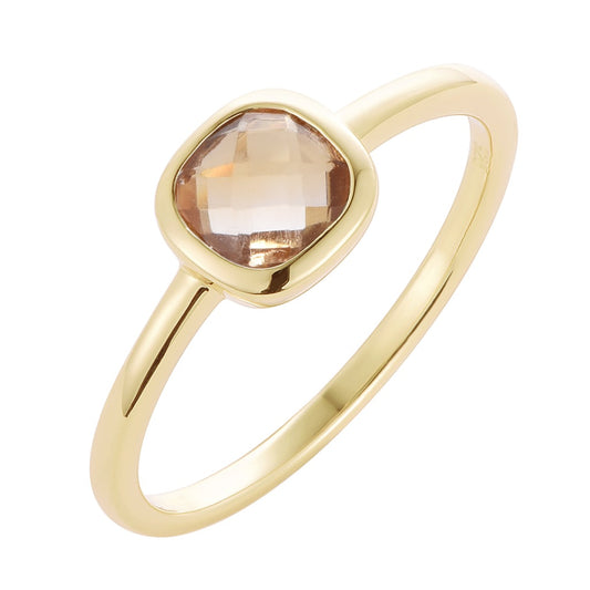 Ring gem citrine