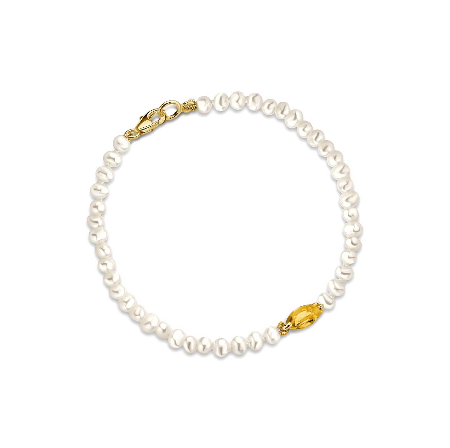Bracelet Pearl Sapphire Marquise