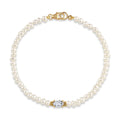 Bracelet Pearl Diamond Oval