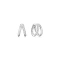 Earring Double Hoop Twist