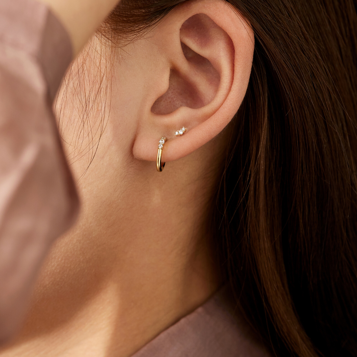 Earring Mini Stud Trio