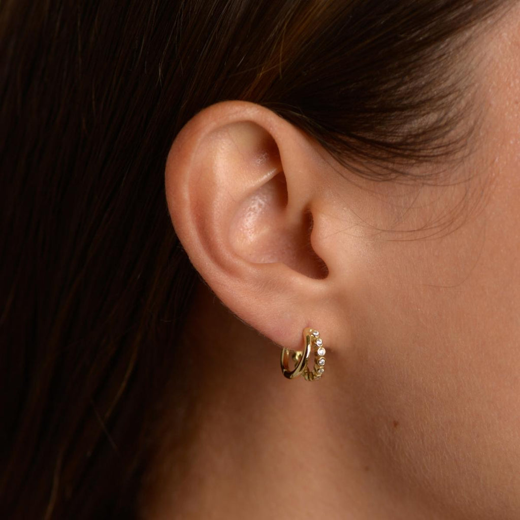 Earring Double Hoop April