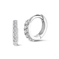 Earring Hoop Gold White