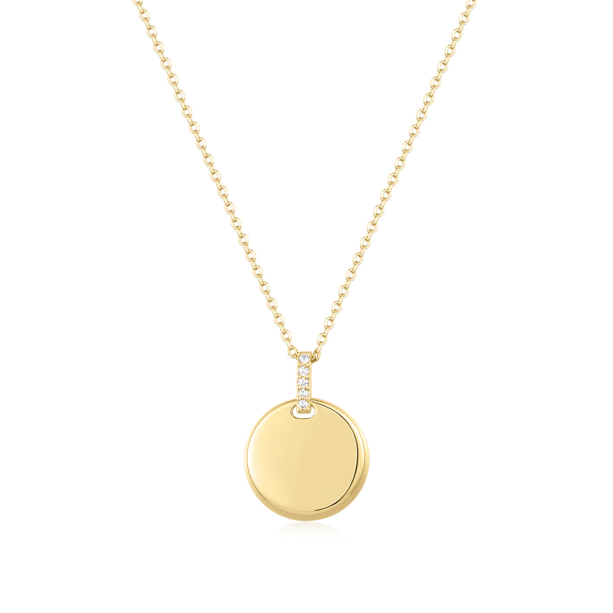 Necklace Engraving Round Delicate