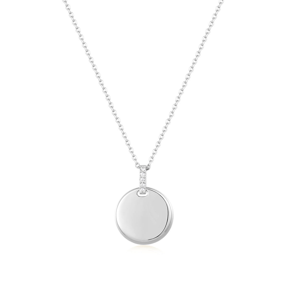 Necklace Engraving Round Delicate
